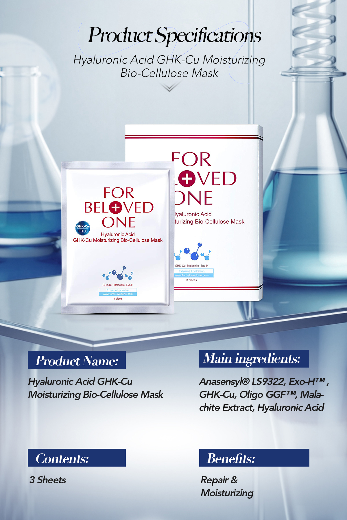 Hyaluronic Acid GHK-Cu Moisturizing Bio-Cellulose Mask-7